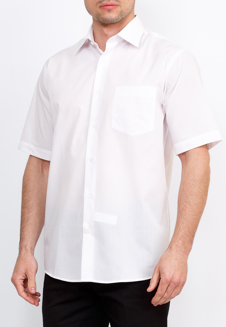 Gb100/309/WHITE Сорочка мужская короткий рукав