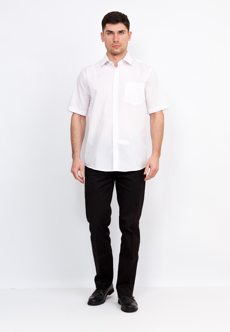 Gb100/309/WHITE Сорочка мужская короткий рукав
