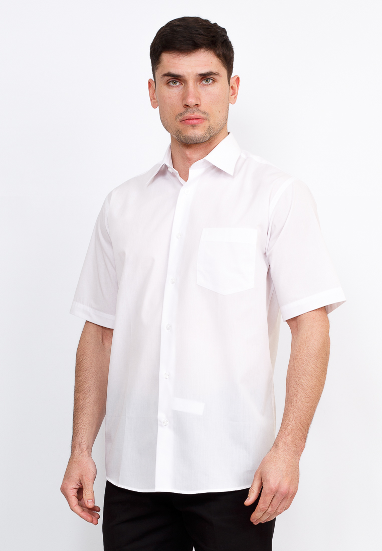 Gb100/309/WHITE Сорочка мужская короткий рукав