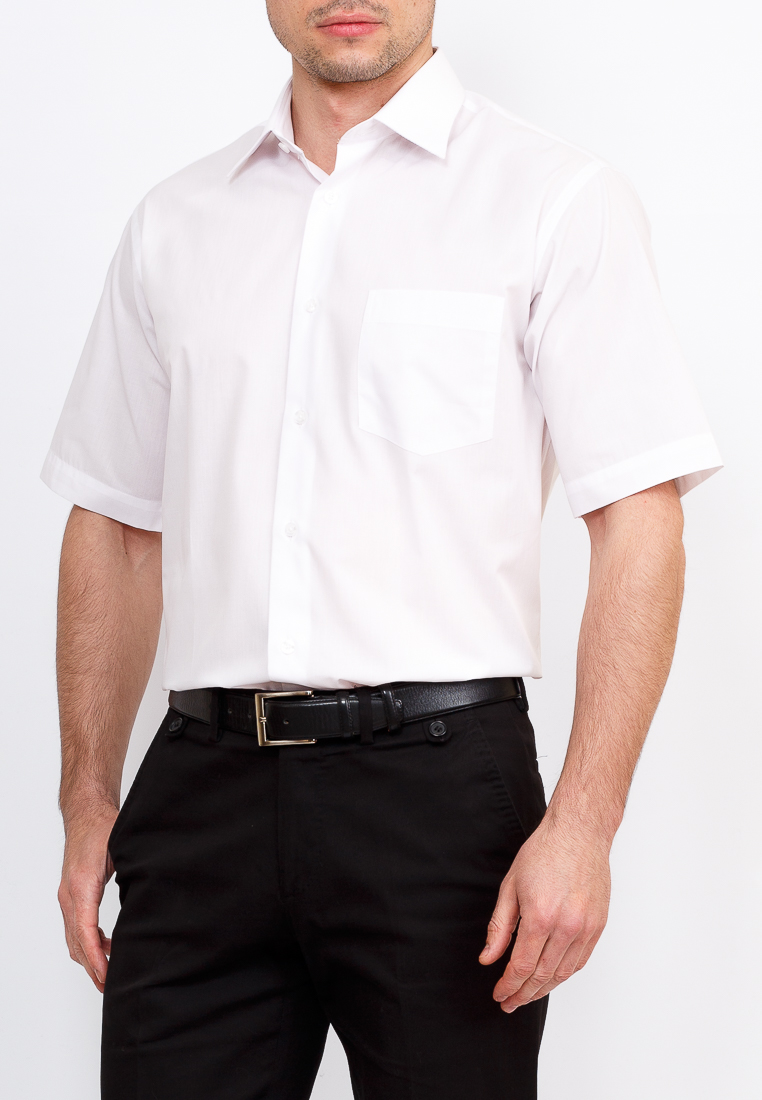 Gb100/309/WHITE Сорочка мужская короткий рукав