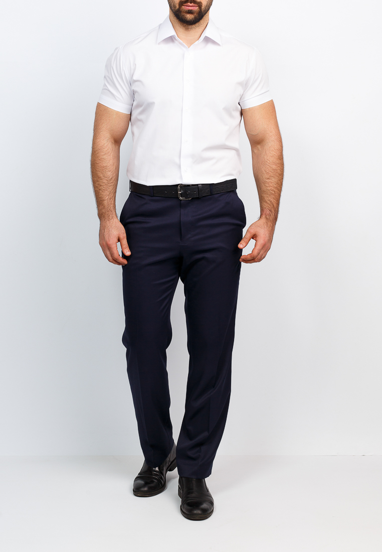 Gb100/309/WHITE/ZV Сорочка мужская короткий рукав