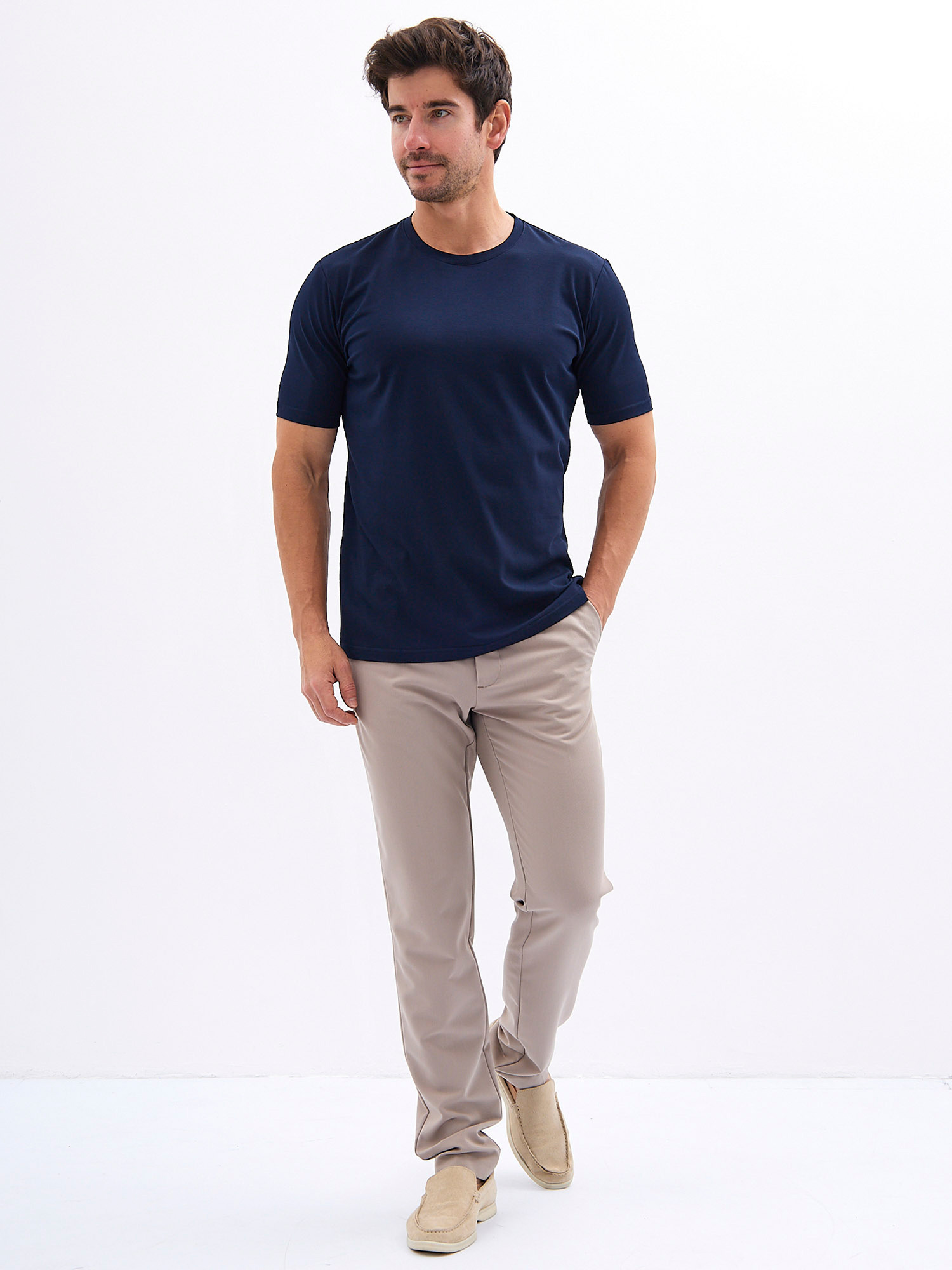 G145-KO-SA-S5106-N (т.синий) Футболка мужская короткий рукав