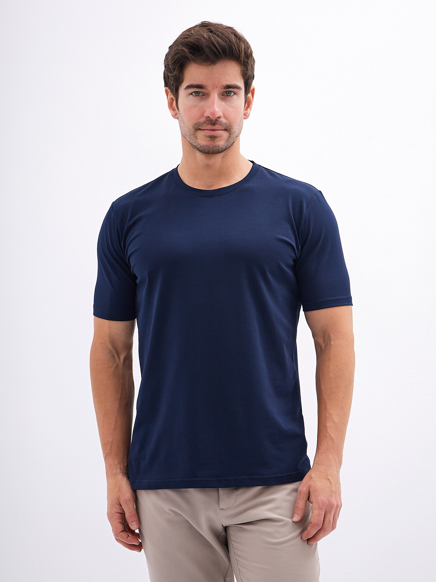 G145-KO-SA-S5106-N (т.синий) Футболка мужская короткий рукав