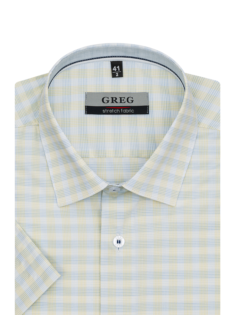 255/207/0222/1p STRETCH Сорочка мужская короткий рукав