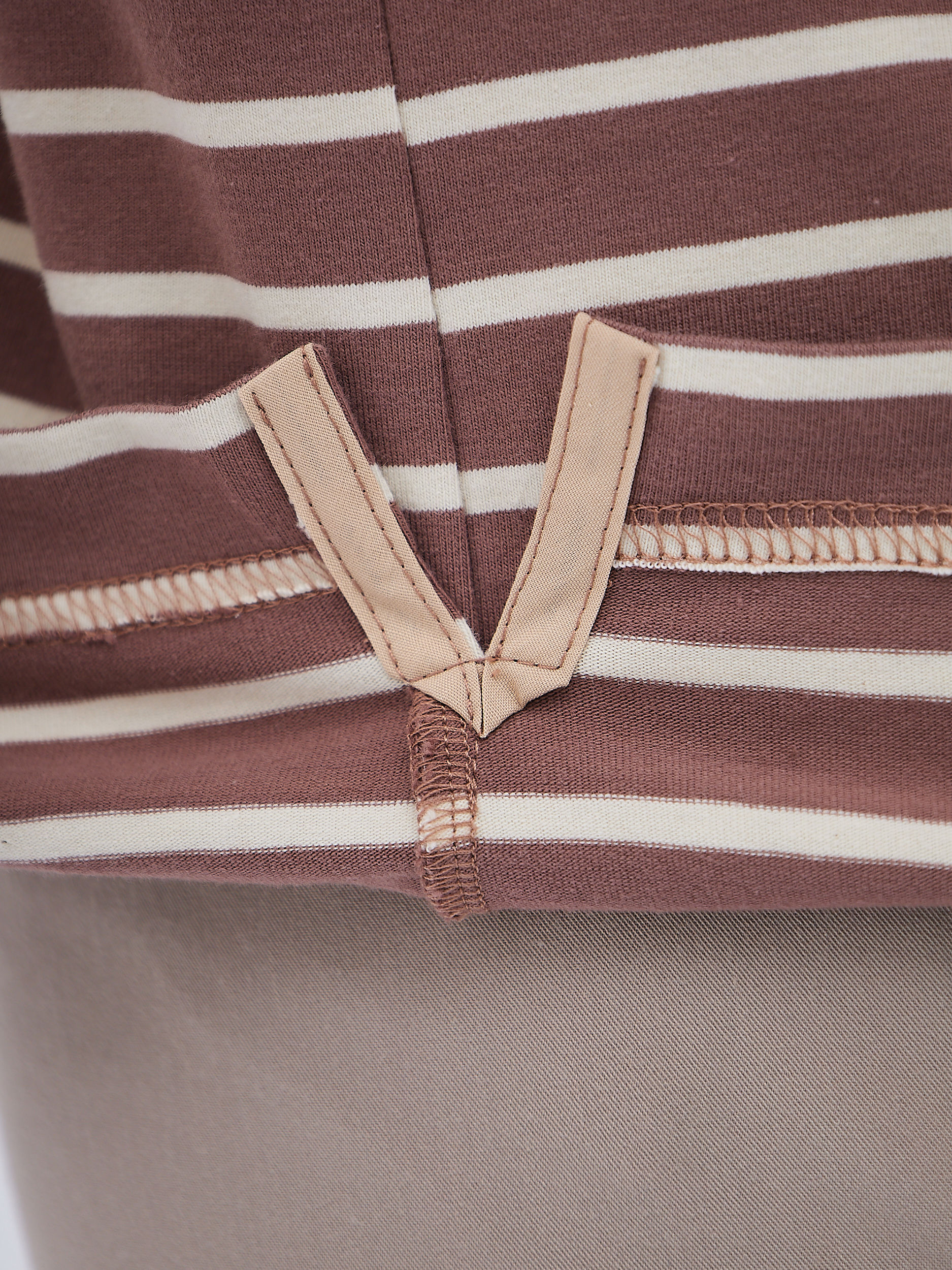 G144-KD-HJ-02-4T (экрю полоска) Джемпер мужской с воротником поло короткий рукав