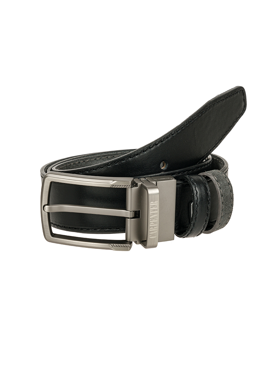 Cr42 замша/кожа двустор. серый Ремень кожаный мужской