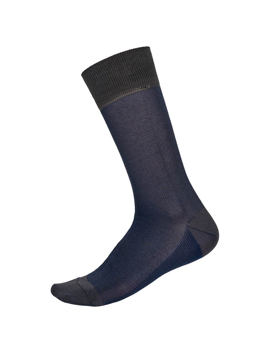 Cr-19/04 серо-синий Носки мужские (в упаковке 5 пар)