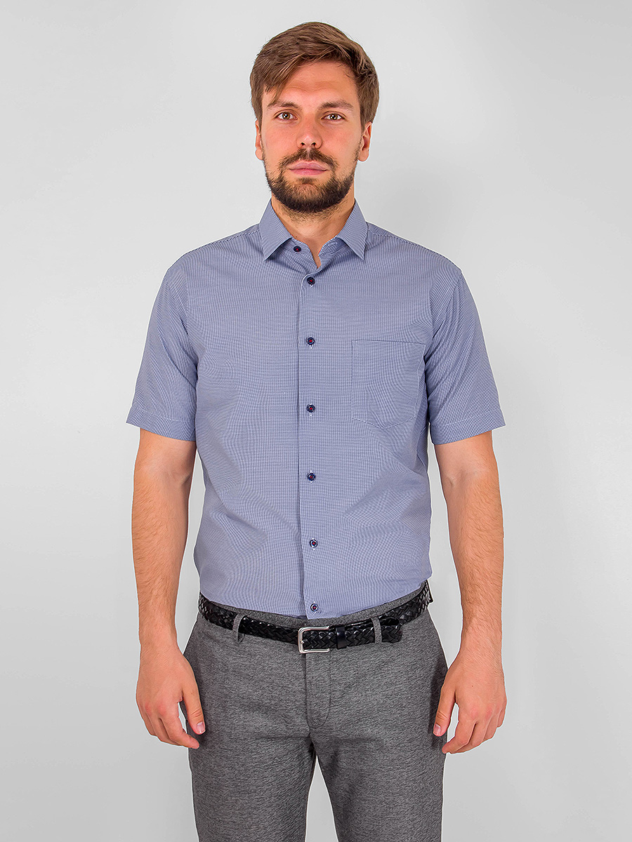 c224/057/1718/Z/1p Сорочка мужская короткий рукав