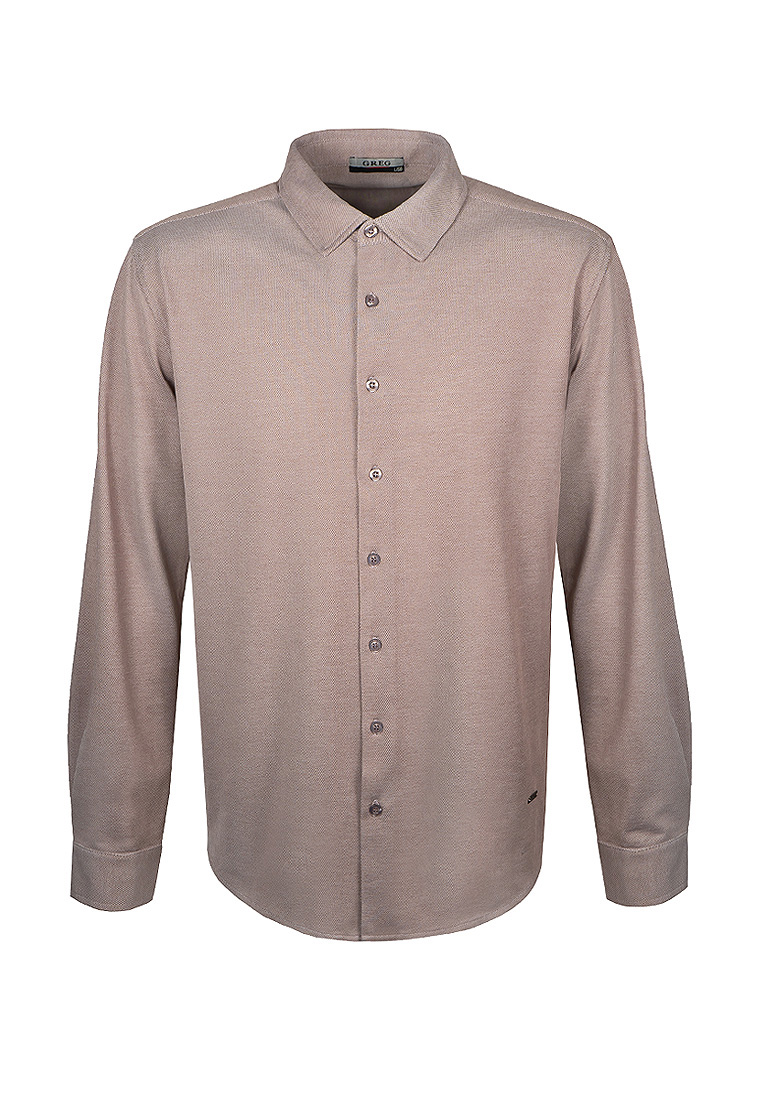 G148-RH03-29 (т.бежевый) Батник мужской трикотажный