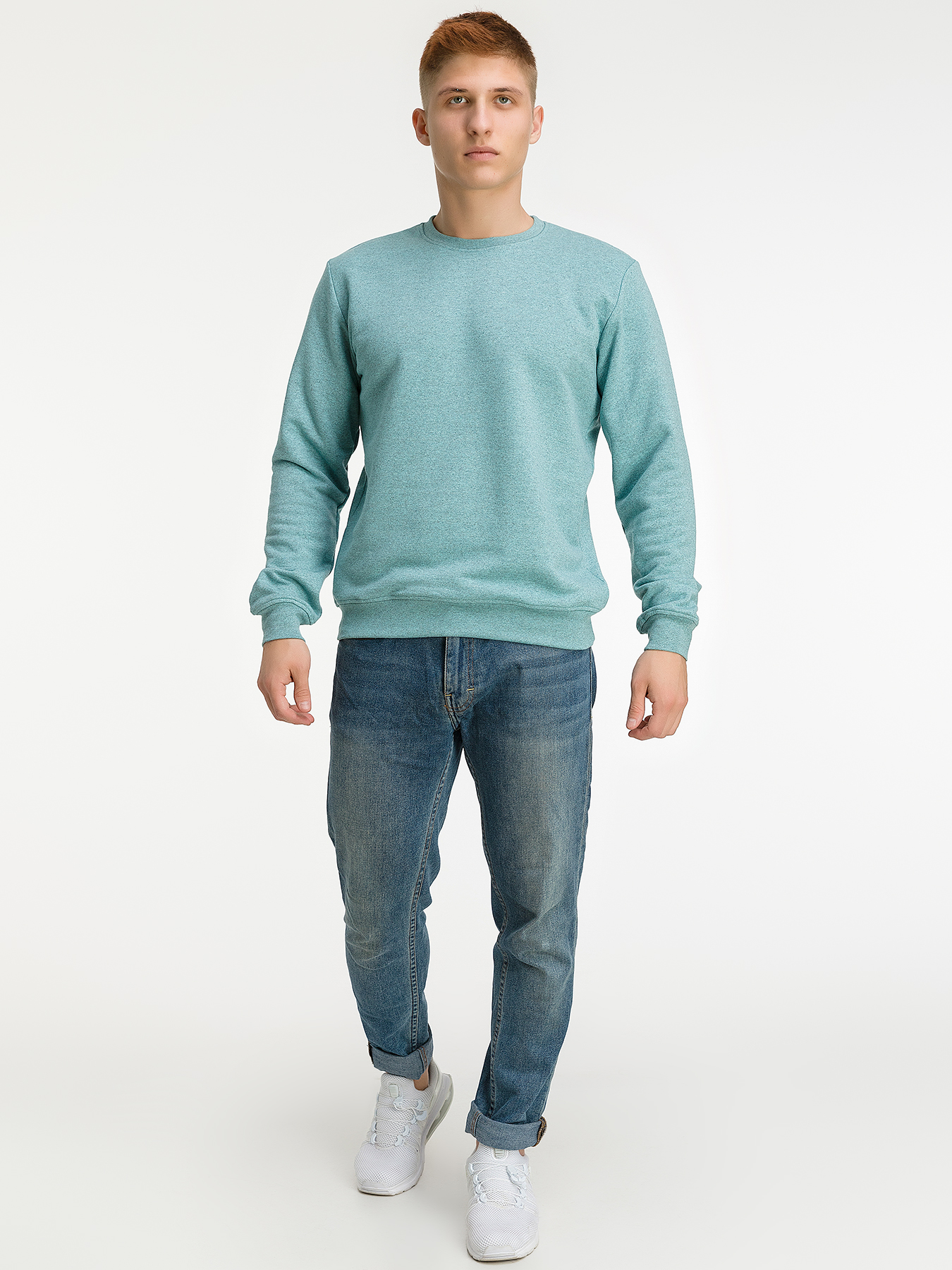 G121-RM-3006 (мята м.) Свитшот мужской