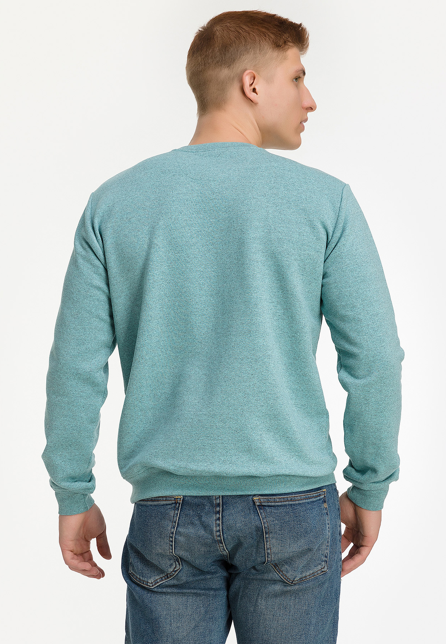 G121-RM-3006 (мята м.) Свитшот мужской