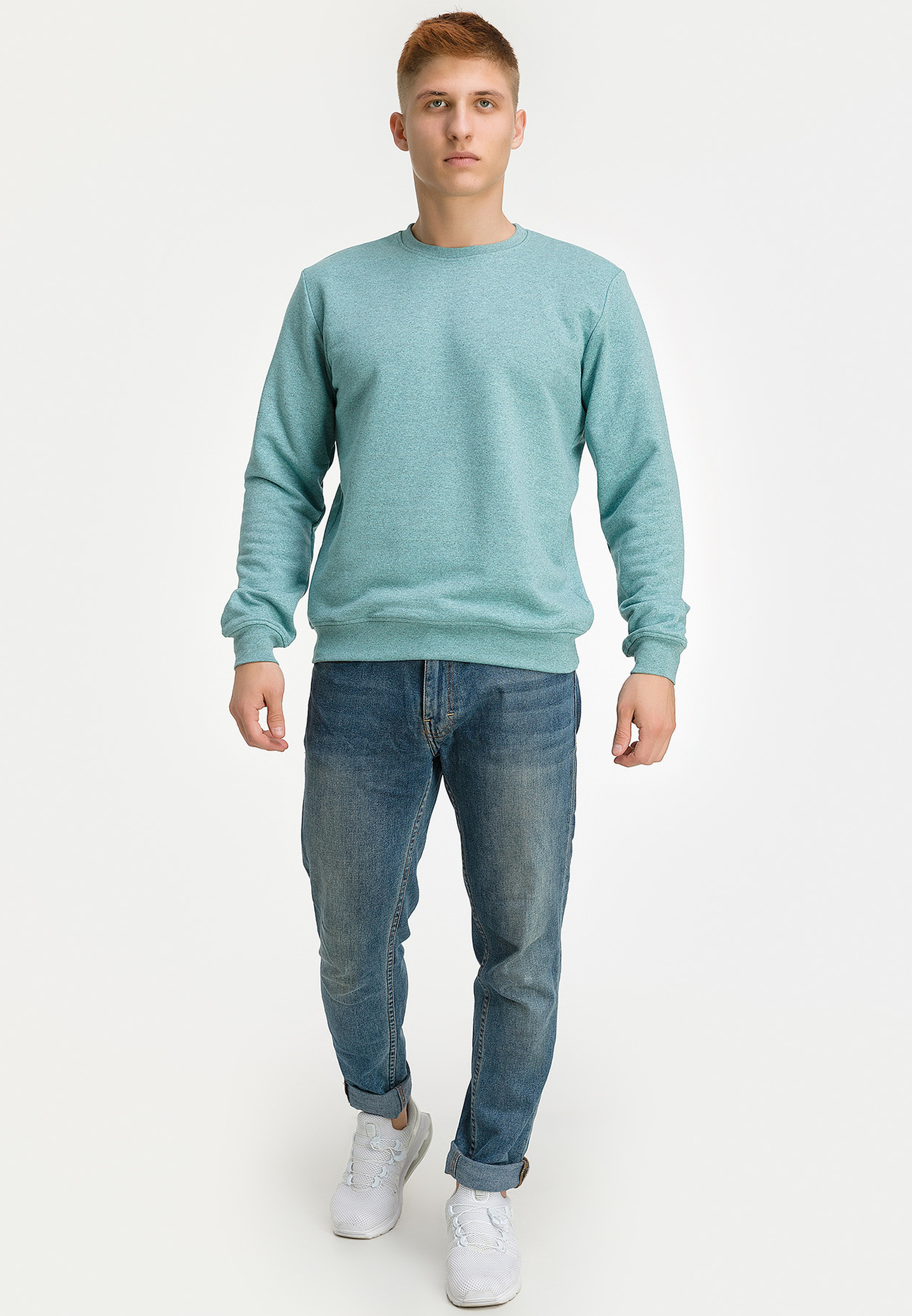 G121-RM-3006 (мята м.) Свитшот мужской