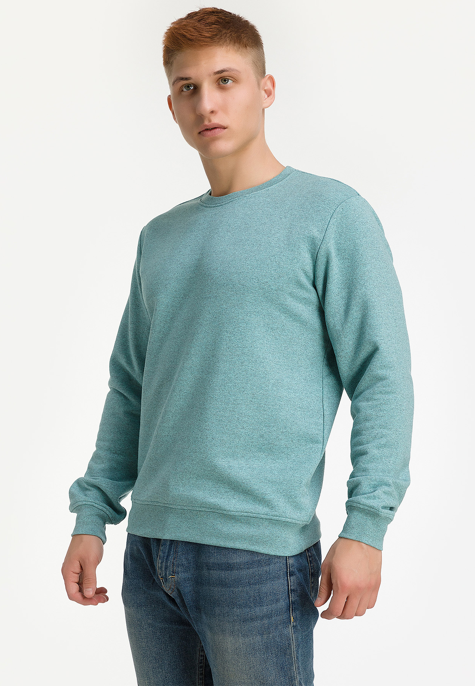 G121-RM-3006 (мята м.) Свитшот мужской