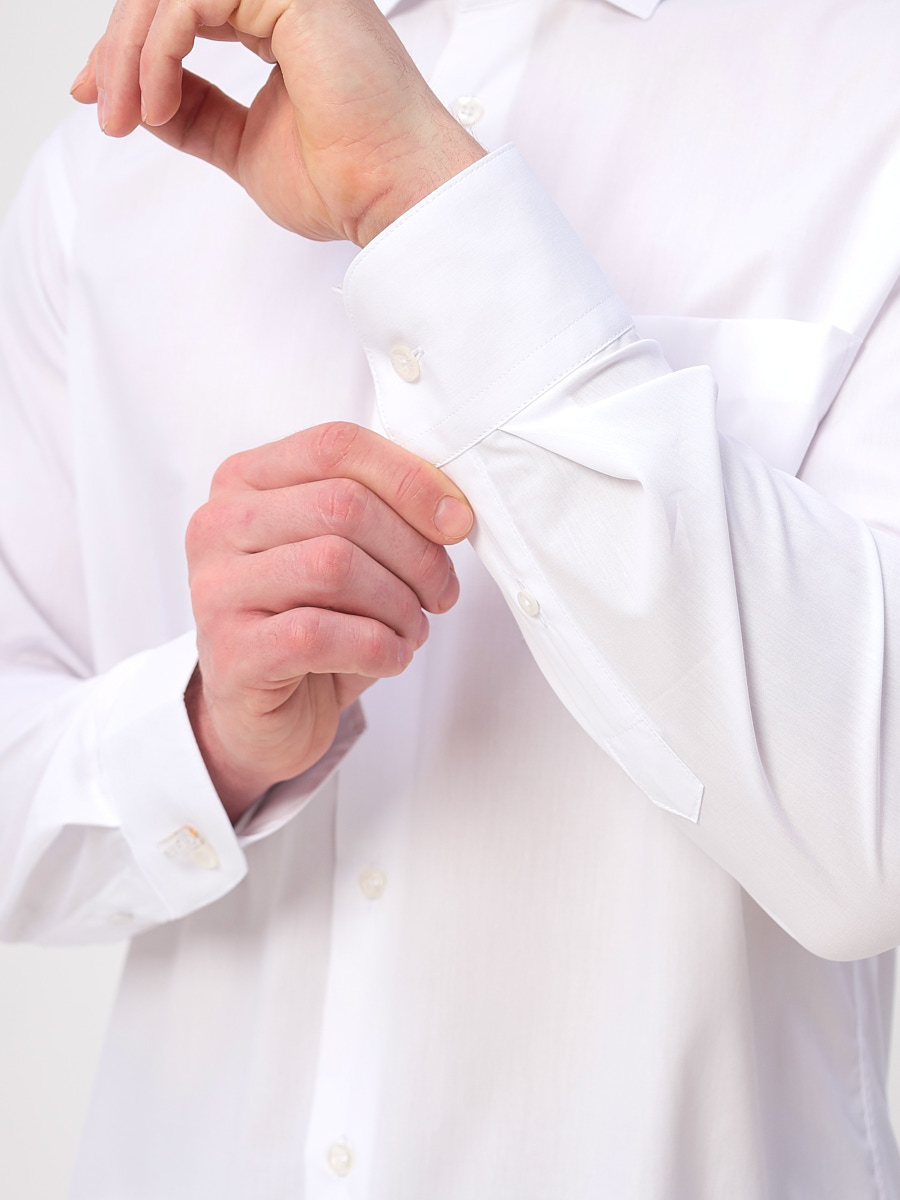 100/199/WHITE Сорочка мужская длинный рукав