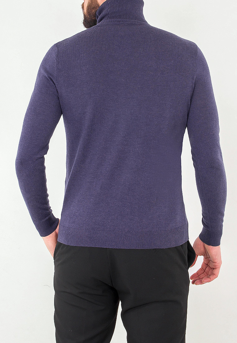 G123-170182 (т.фиолет.меланж) Джемпер мужской