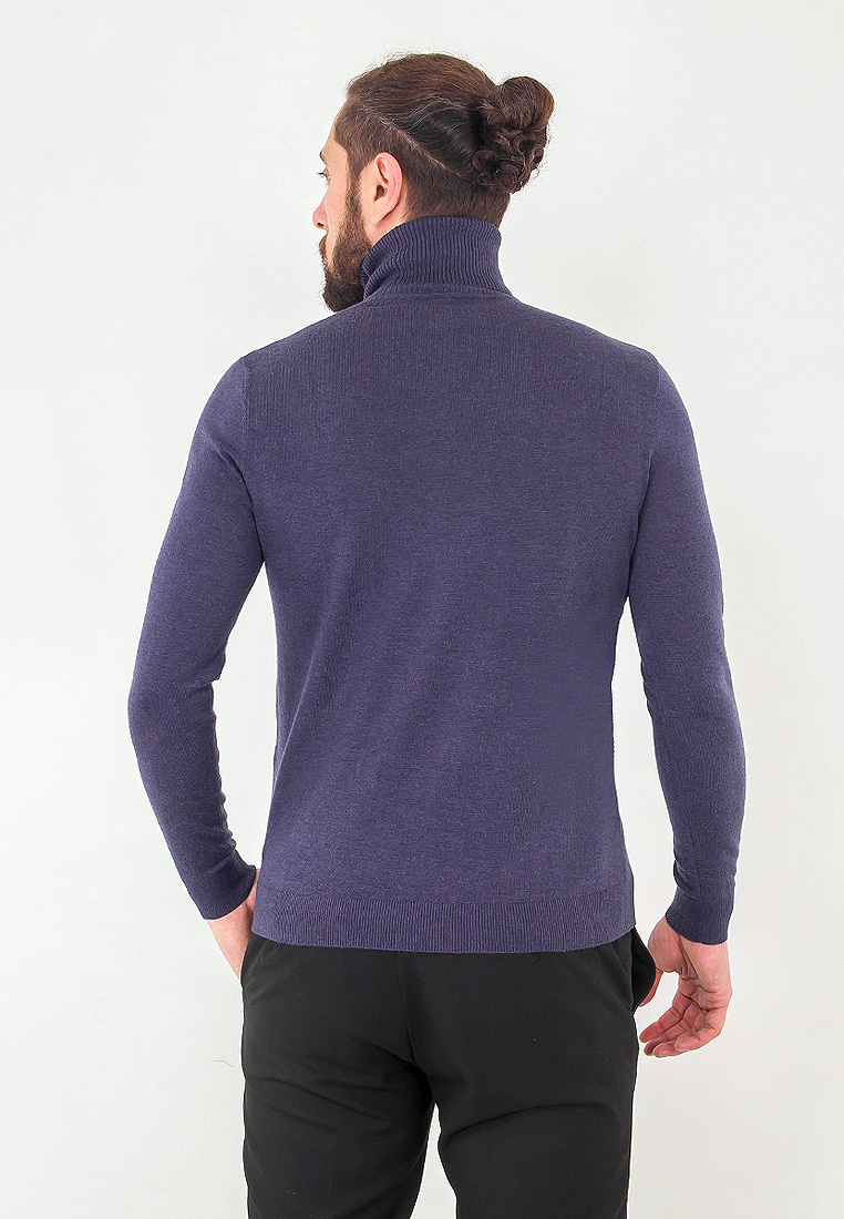 G123-170182 (т.фиолет.меланж) Джемпер мужской