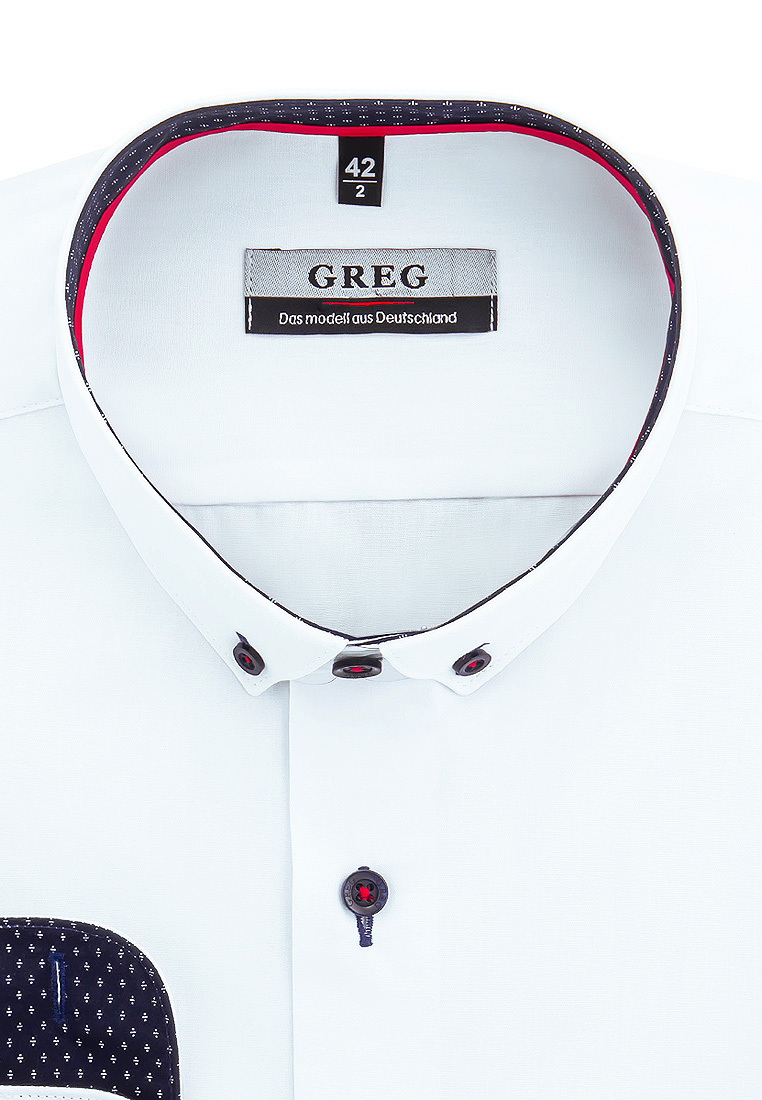 100/139/WH/Z/b/11 Сорочка мужская длинный рукав