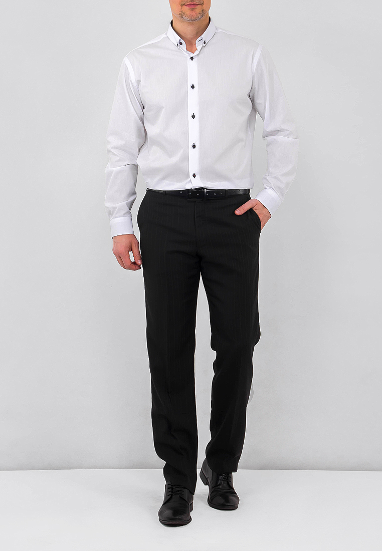 100/139/WH/Z/b/11 Сорочка мужская длинный рукав