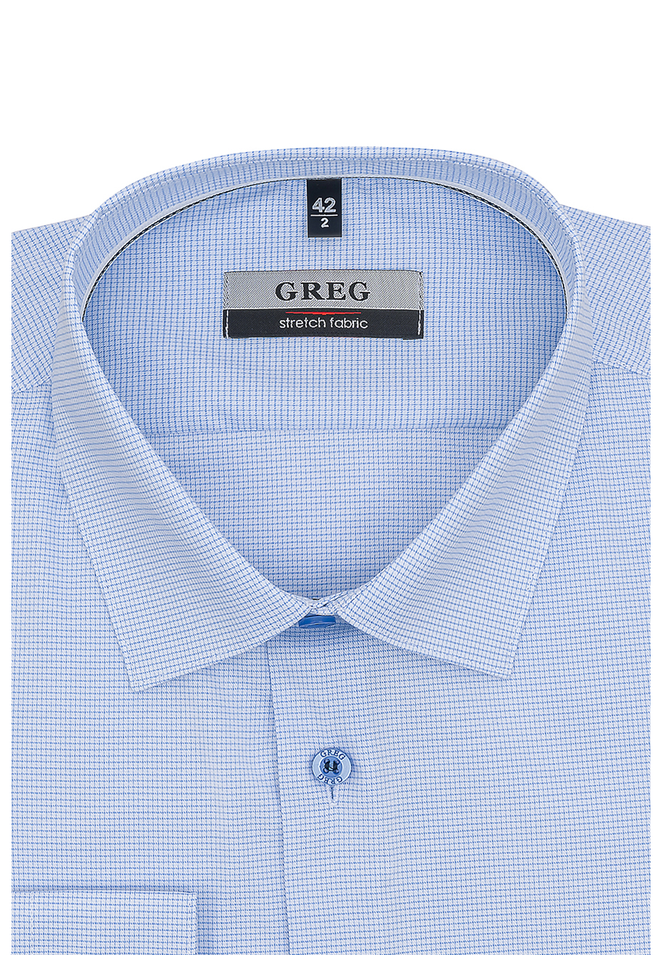 124/237/368/ZN/1p STRETCH Сорочка мужская длинный рукав