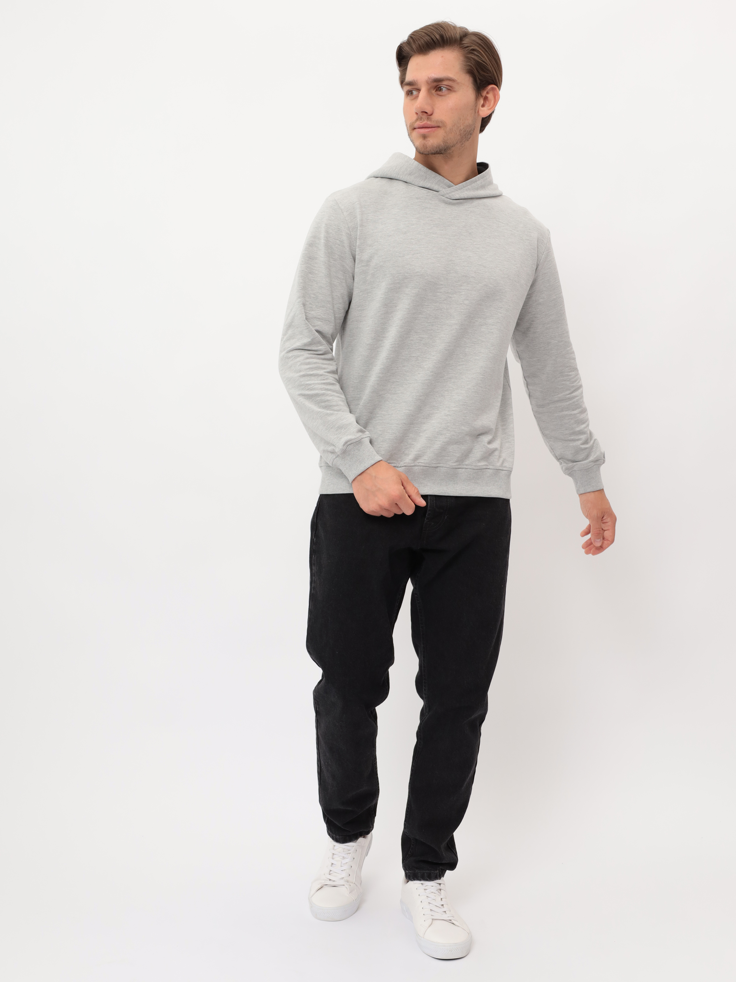 G172-OZ02-28 (св.серый м.) Худи мужское