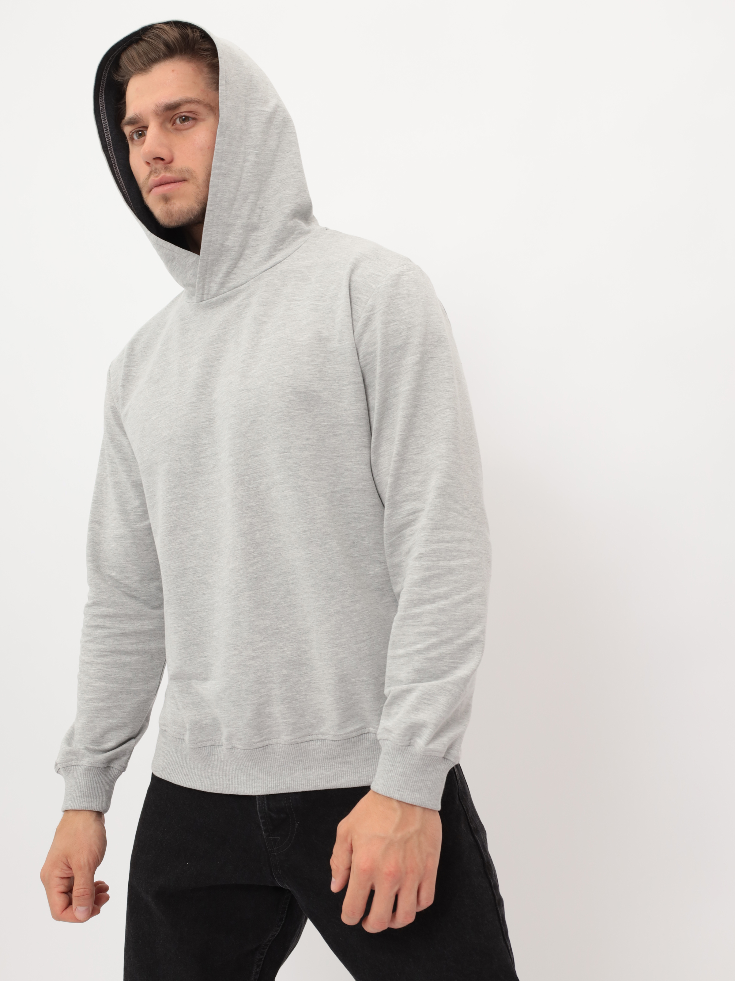 G172-OZ02-28 (св.серый м.) Худи мужское