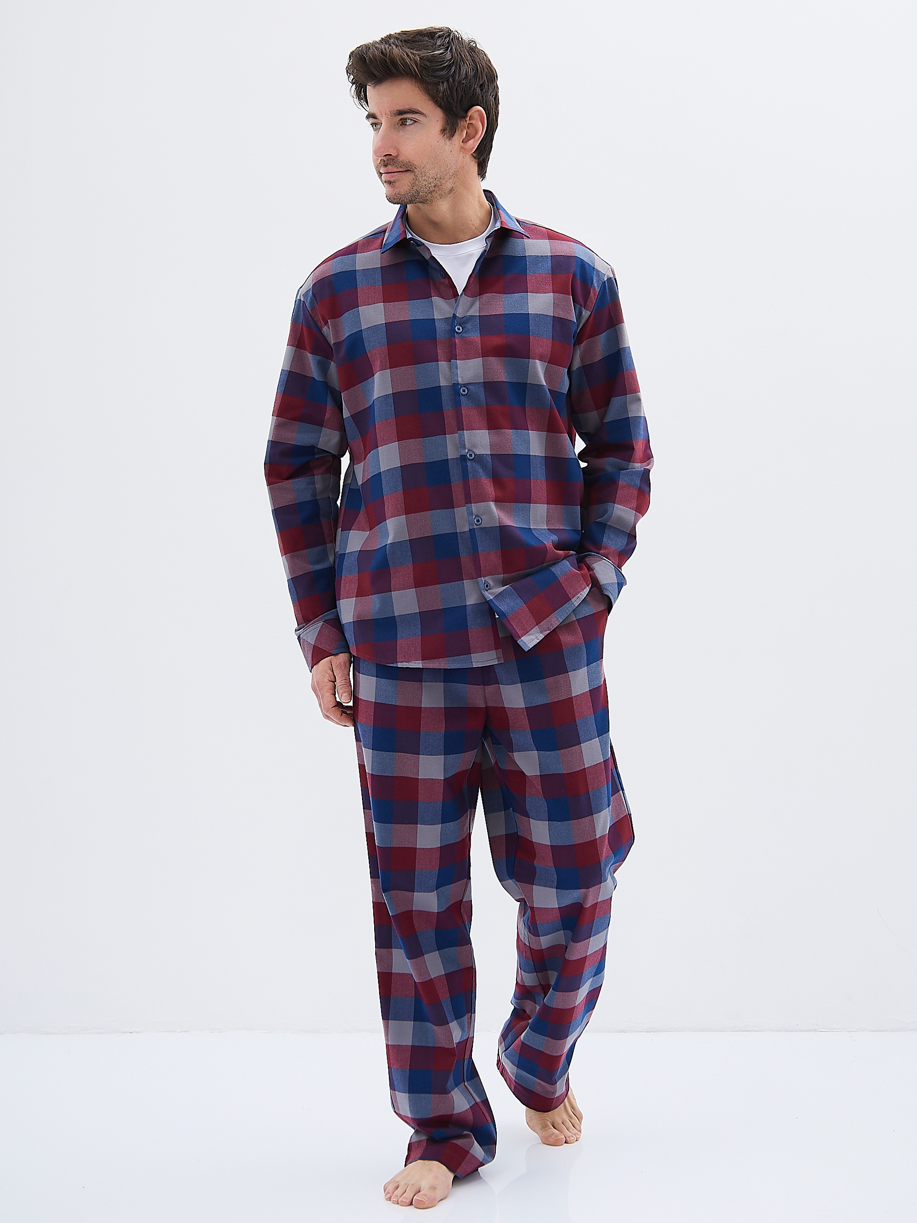 GH-171-0945-1-синий Брюки мужские