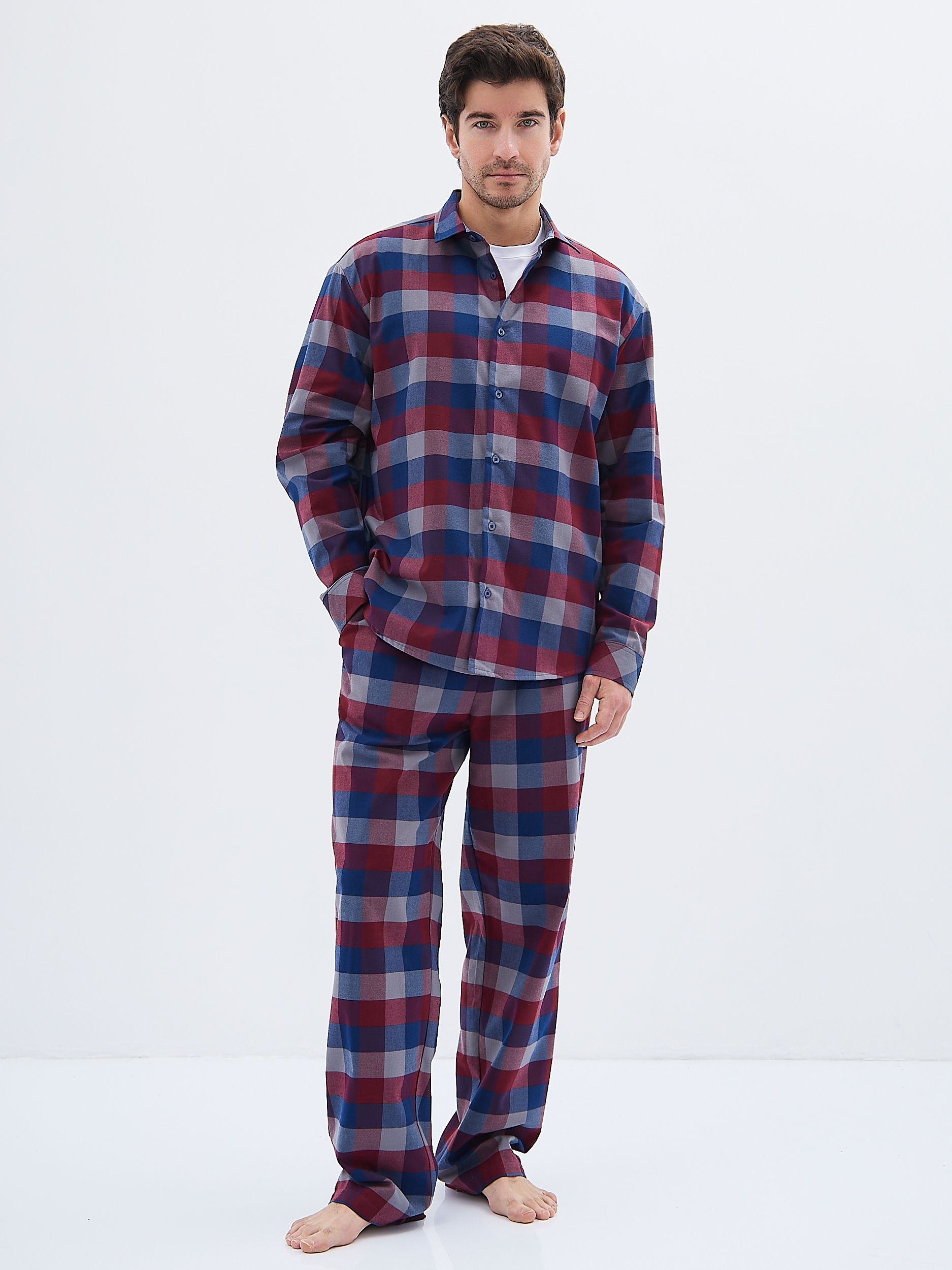 GH-171-0945-1-синий Брюки мужские