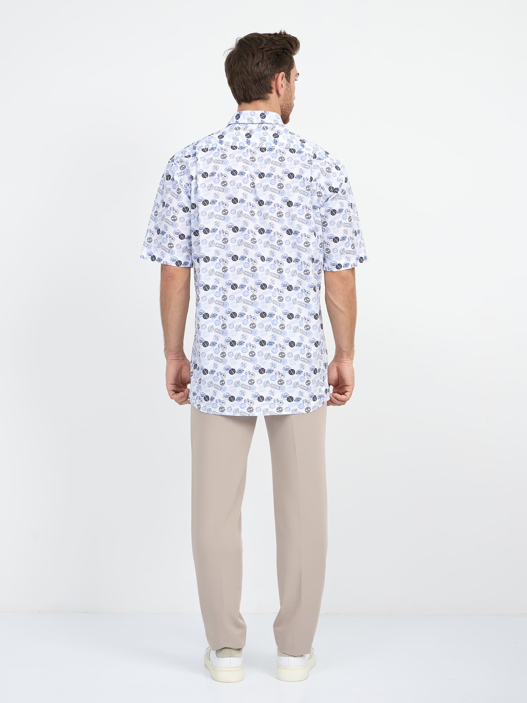 123/207/0300/С/1p Сорочка мужская короткий рукав