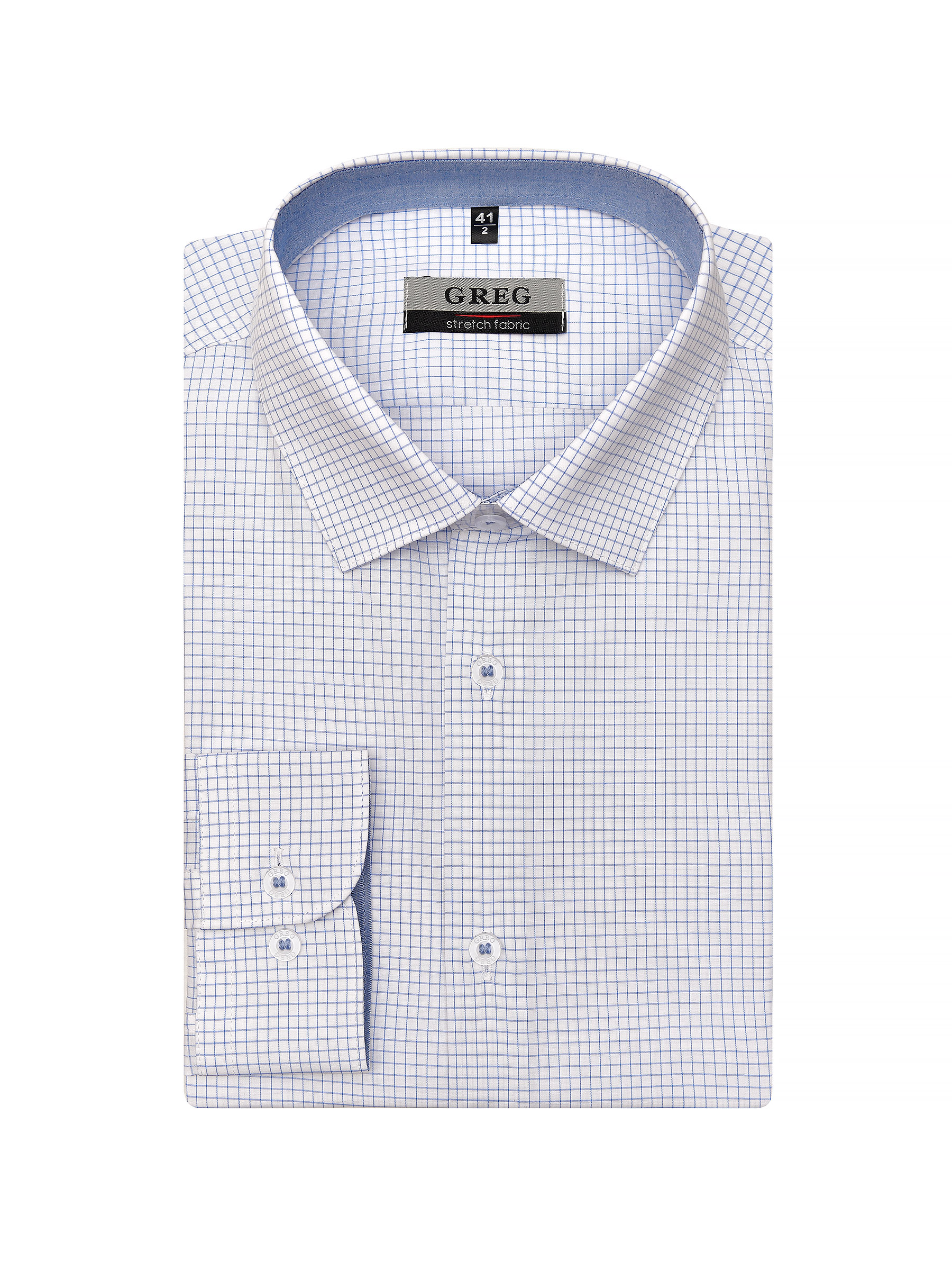 124/217/6114/1p STRETCH Сорочка мужская длинный рукав