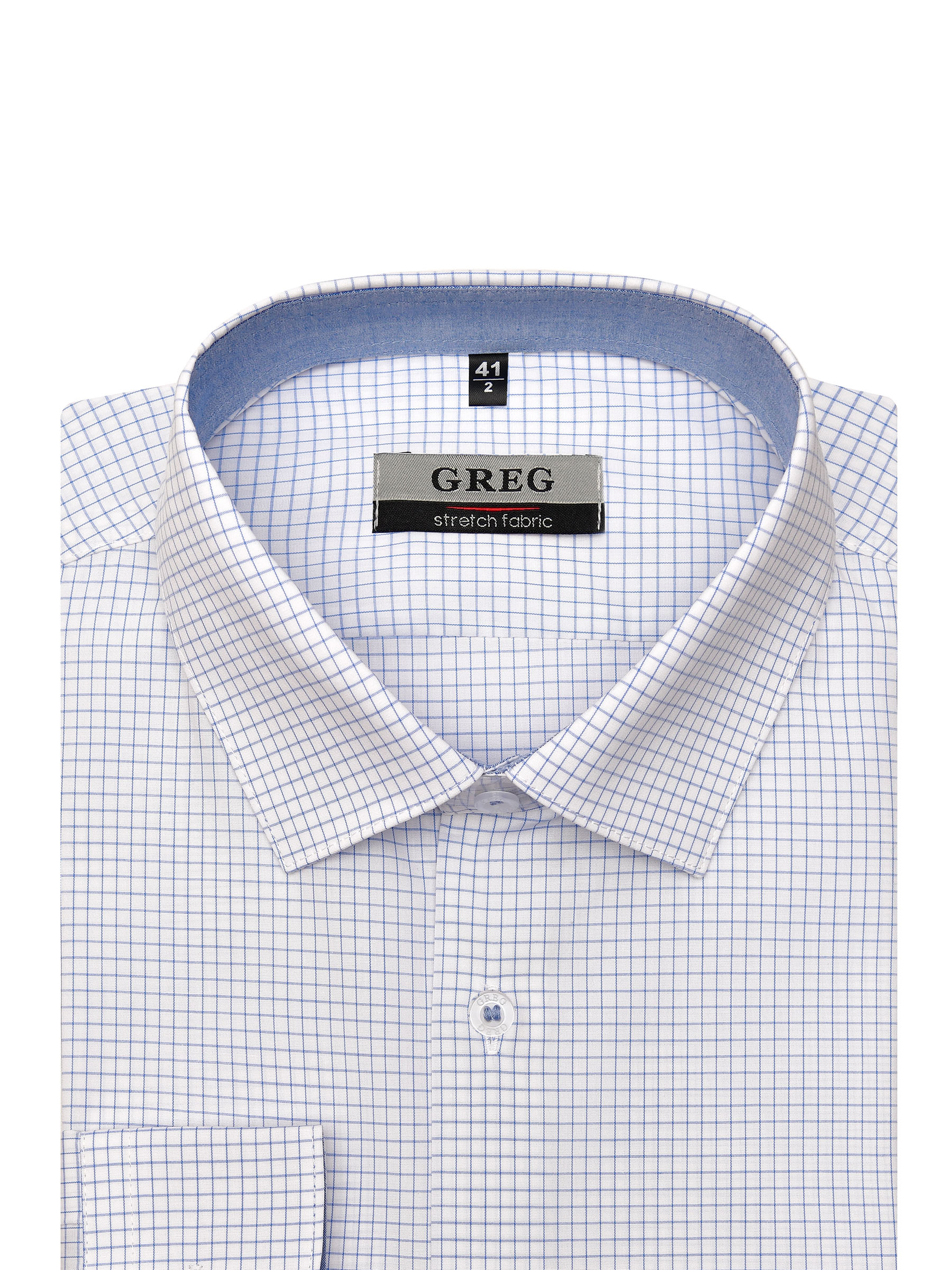 124/237/6114/ZN/1p STRETCH Сорочка мужская длинный рукав