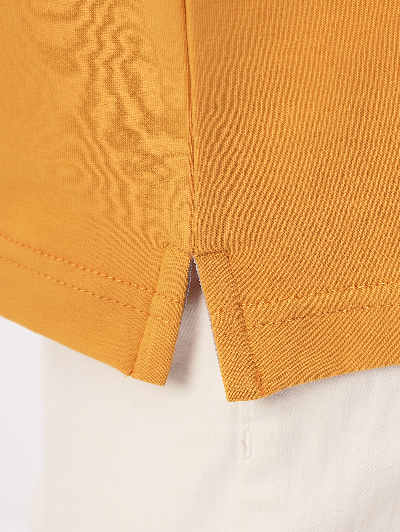 G144-KO124T-SAS5122 (т.желтый) Джемпер мужской с воротником поло короткий рукав