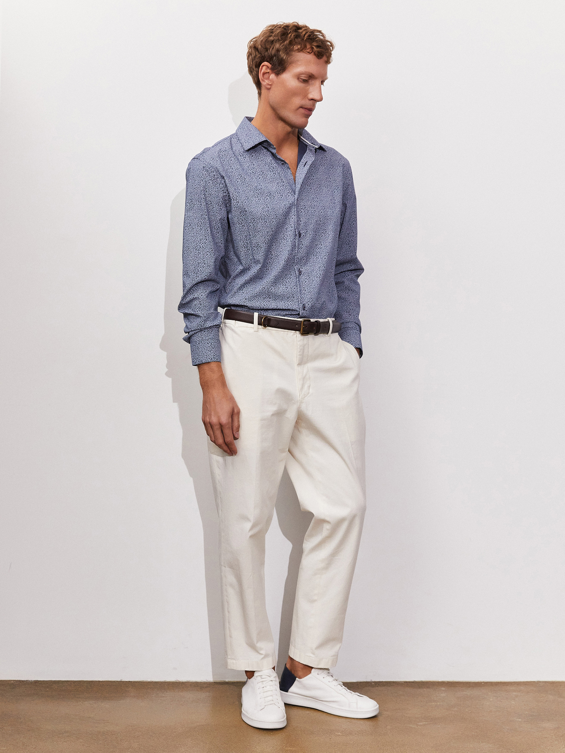 213/237/0047/ZN/1p STRETCH Сорочка мужская длинный рукав