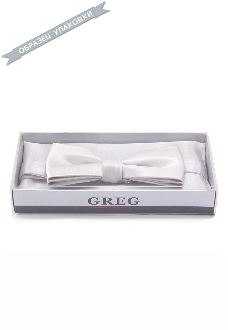 Greg-poly 13-бел+черн одн.1.13 Галстук-бабочка мужской с платком