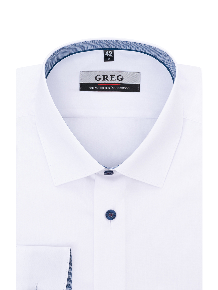 100/239/WH/ZV/12p Сорочка мужская длинный рукав