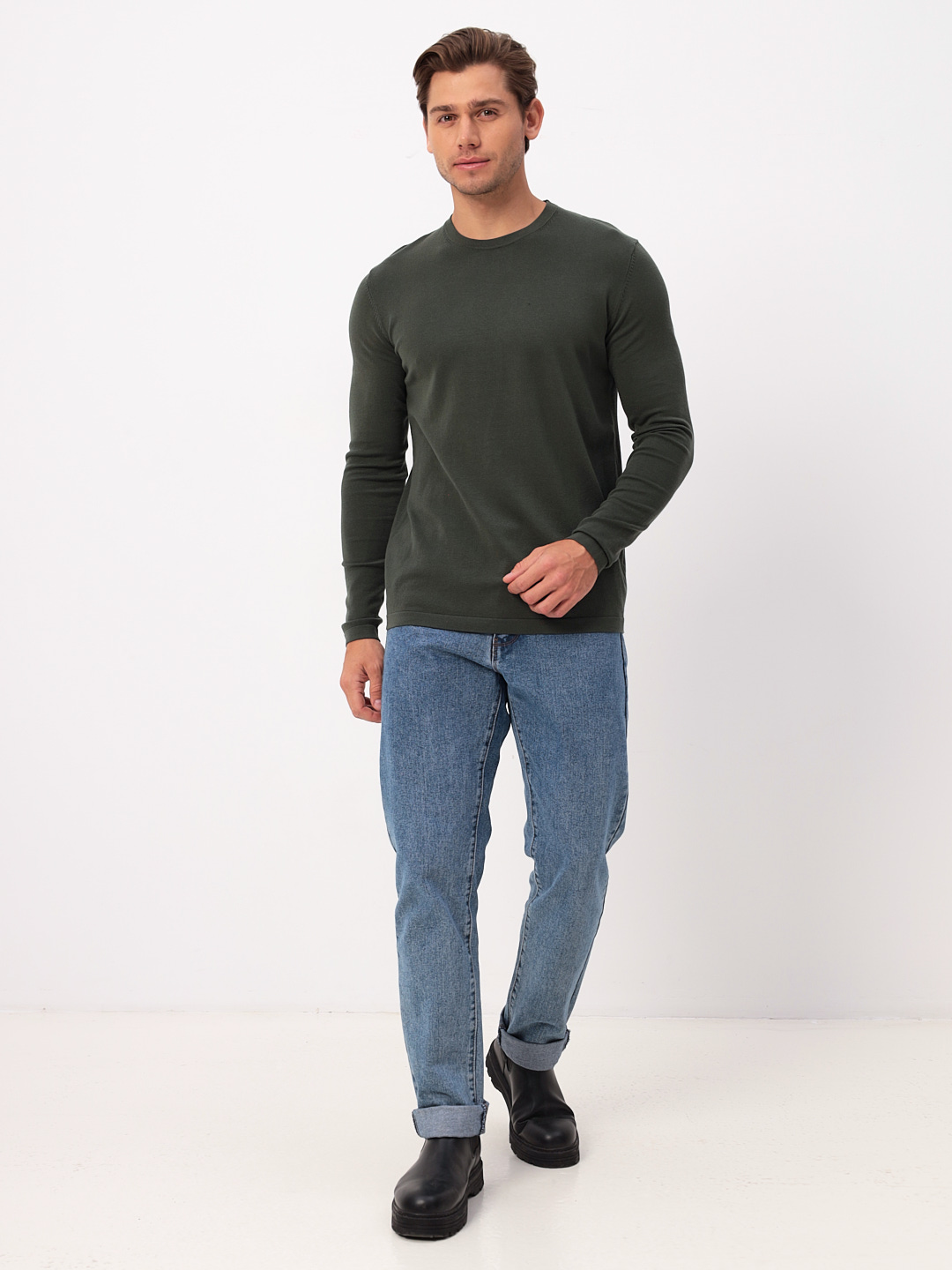 G121-T092  (хаки) Джемпер мужской