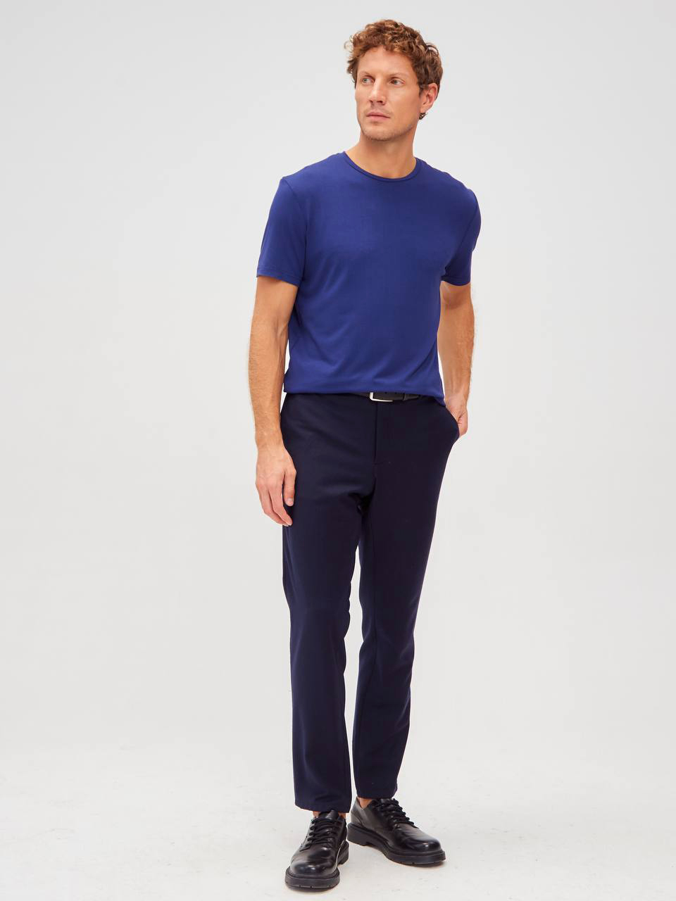 G145-V-INDIGO (синий) Футболка мужская короткий рукав