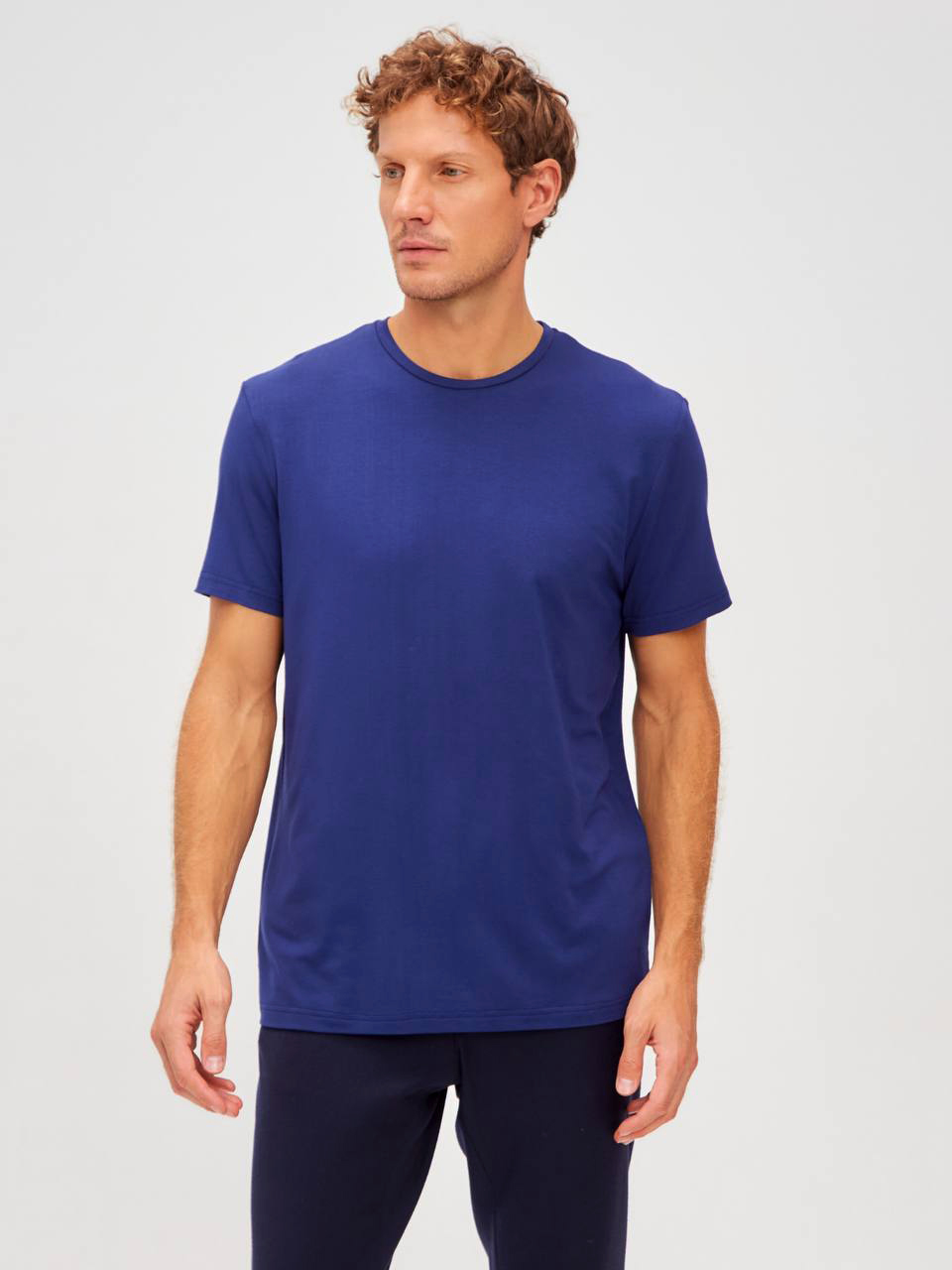 G145-V-INDIGO (синий) Футболка мужская короткий рукав