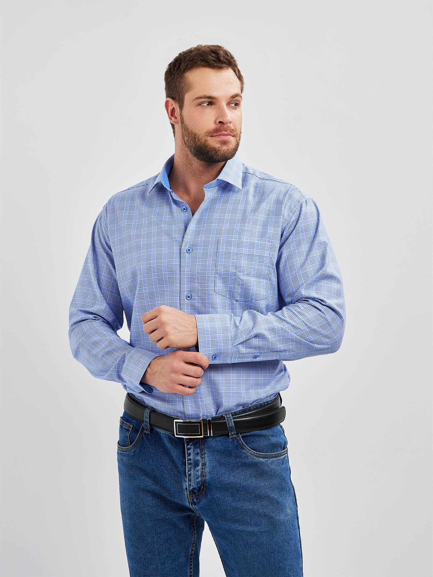 215/111/4561/1p Сорочка мужская длинный рукав