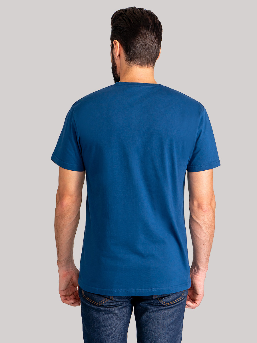 G145-RD-3032 (синий морской) Футболка мужская короткий рукав