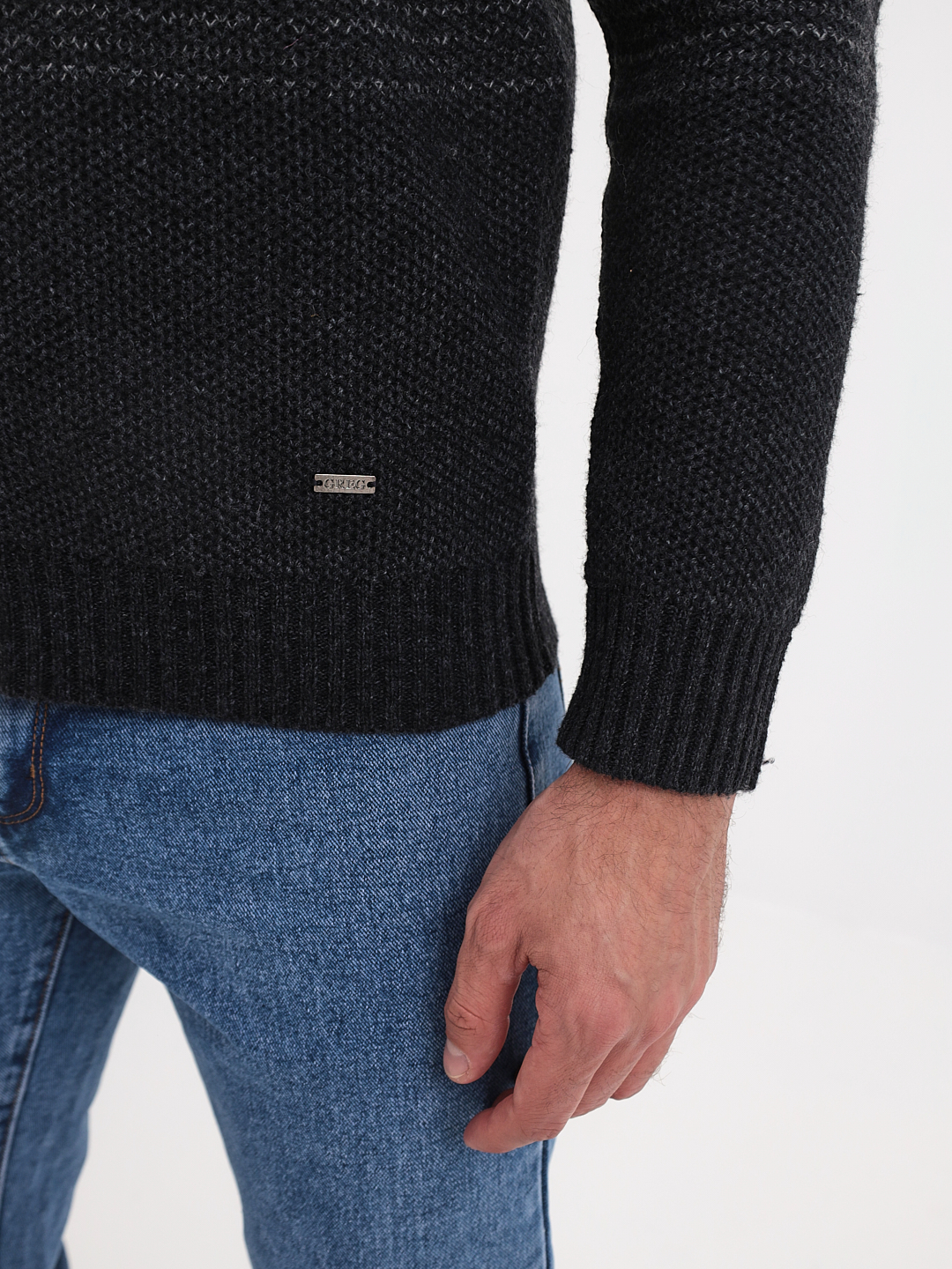 G139-полосы D3 (серый) Жакет мужской