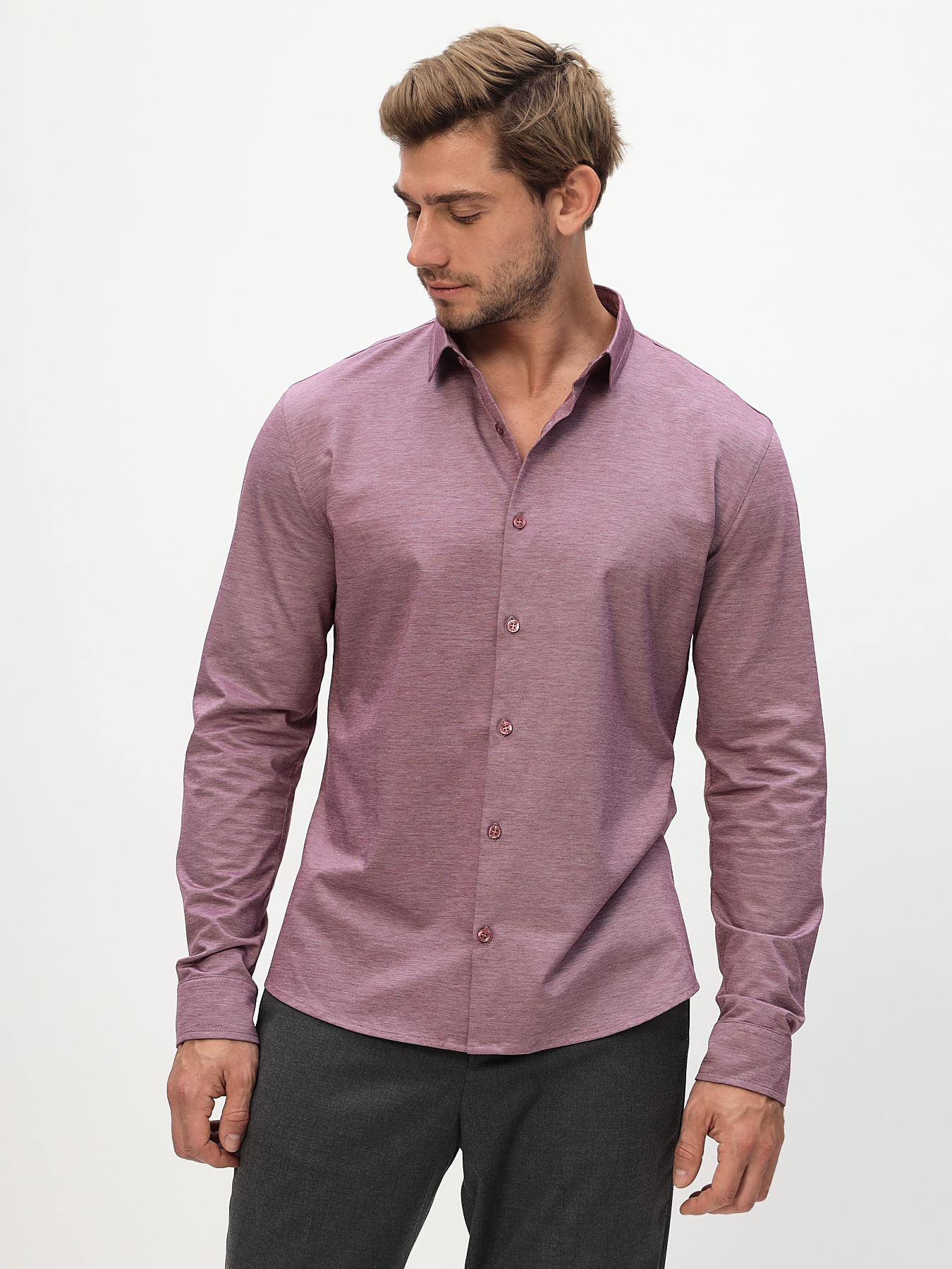 SK613/131/1635/SZR Рубашка трикотажная мужская