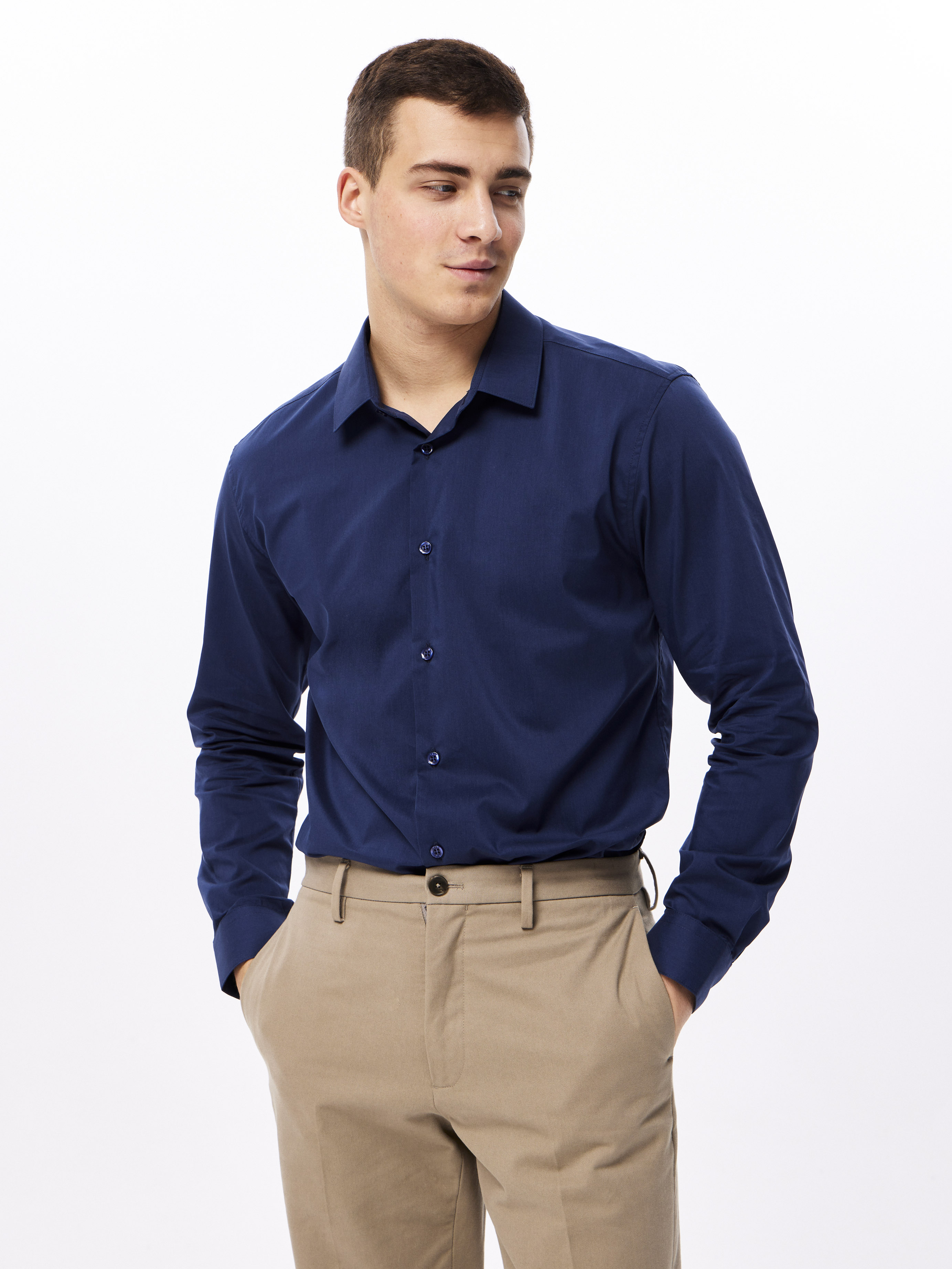 240/238/NB/SZR STRETCH_V Сорочка мужская длинный рукав