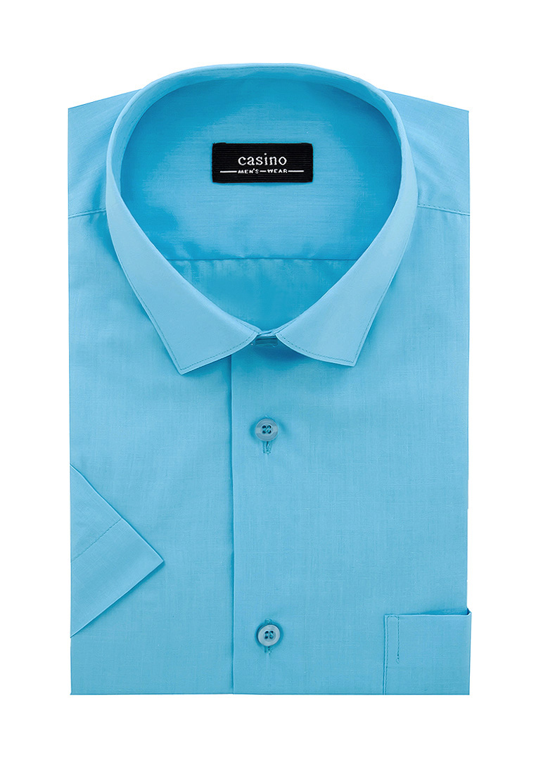 c220/057/sea/Z Сорочка мужская короткий рукав (в упаковке 12 шт)