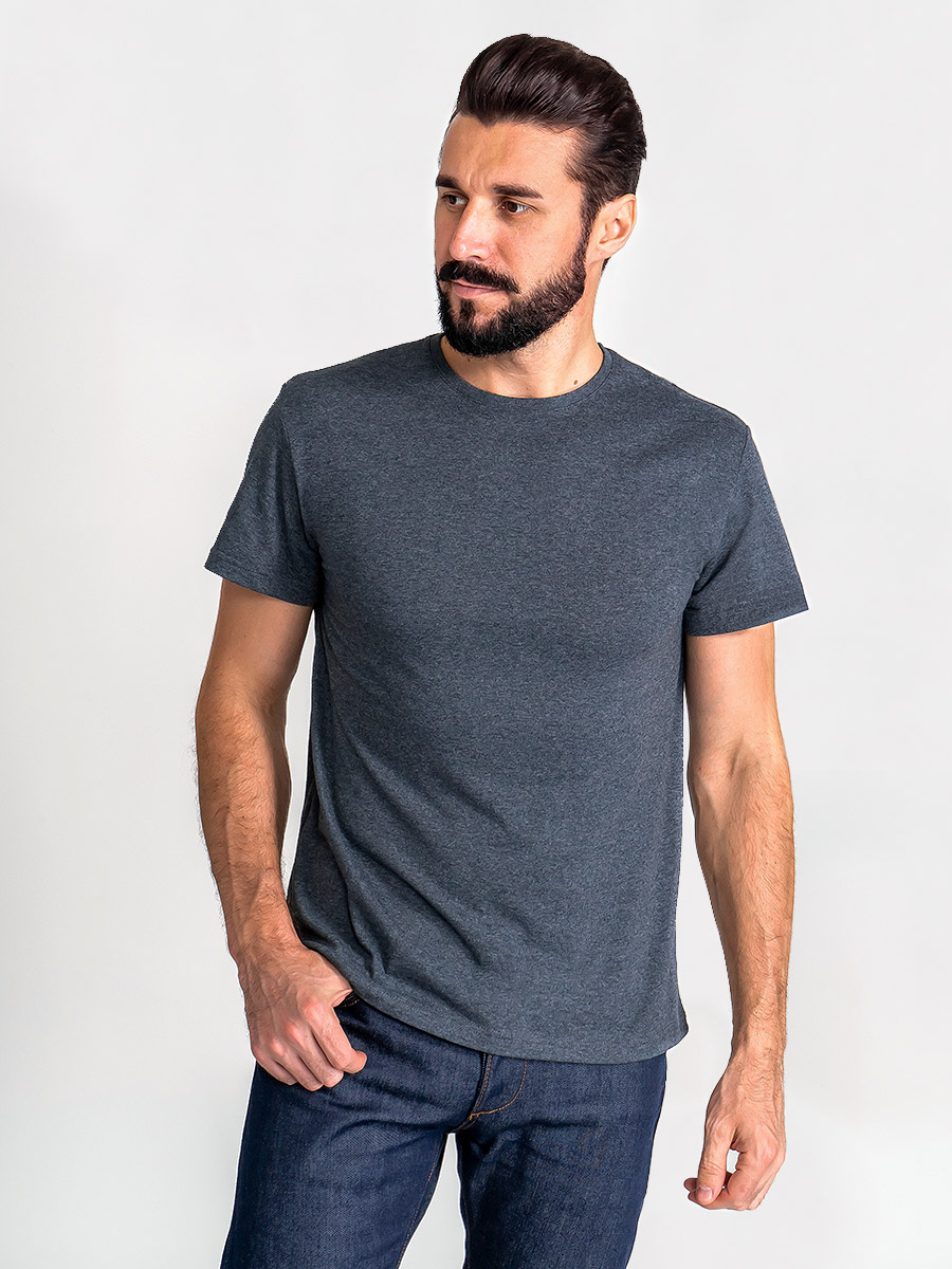 G145-RM-6014 (антрацит м.) Футболка мужская короткий рукав