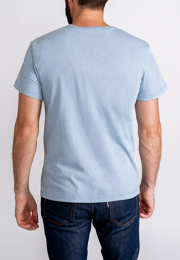 G145-RM-3001 (серо-голуб м.) Футболка мужская короткий рукав
