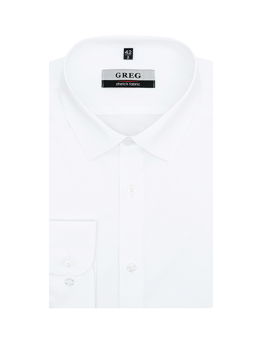 100/237/WH/ZVN STRETCH Сорочка мужская длинный рукав