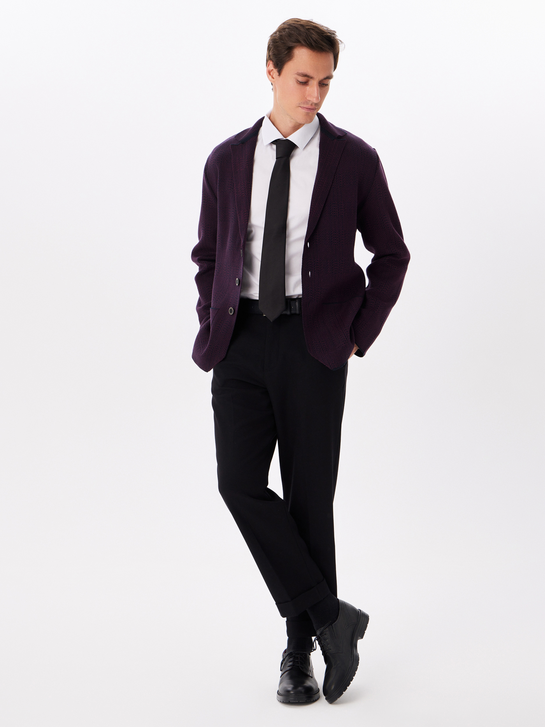 100/237/WH/ZVN STRETCH Сорочка мужская длинный рукав