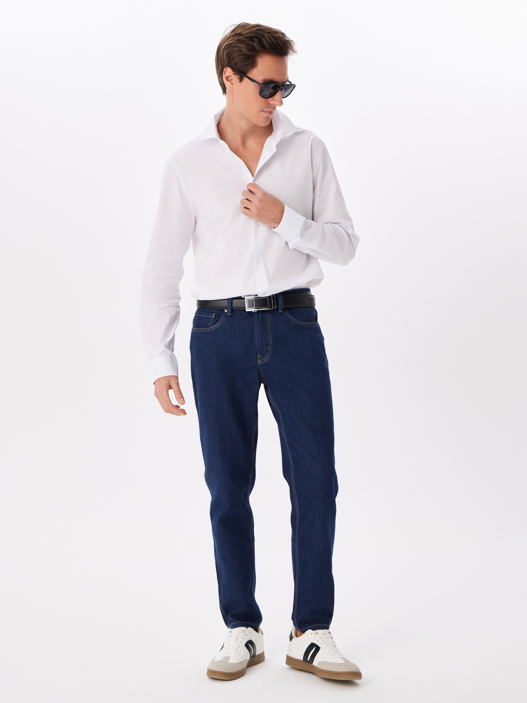 100/237/WH/ZVN STRETCH Сорочка мужская длинный рукав