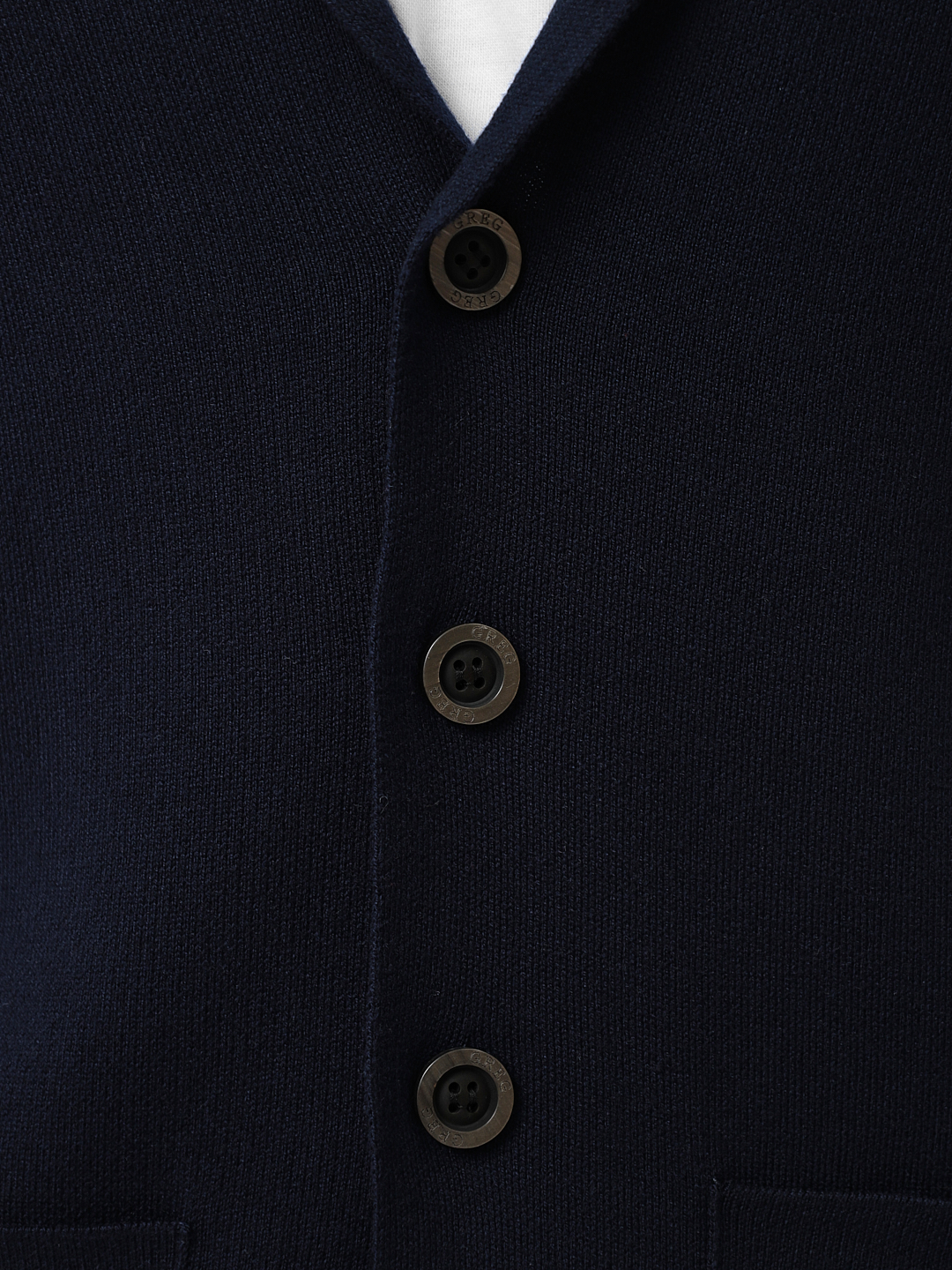 G136-KF-т.синий 060 Кардиган мужской