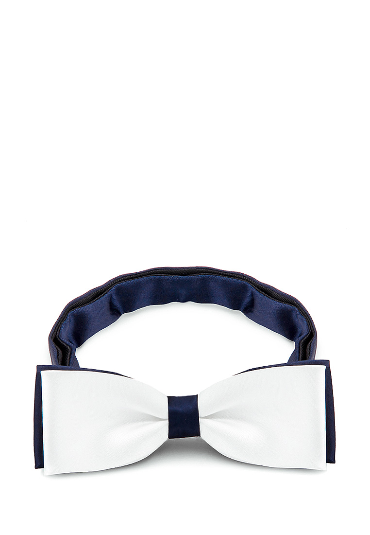 Greg-poly 19-белый+т.син одн.1.141 Галстук-бабочка мужской